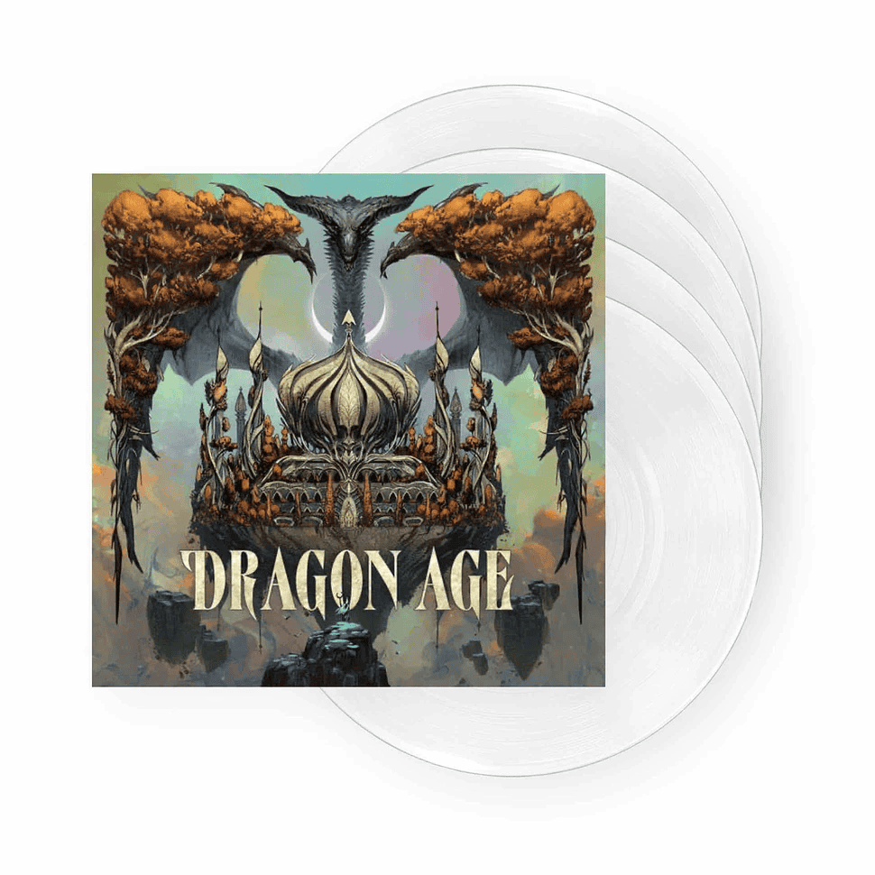 Dragon Age Video Game Soundtrack 4LP Clear Colored Vinyl Box Set