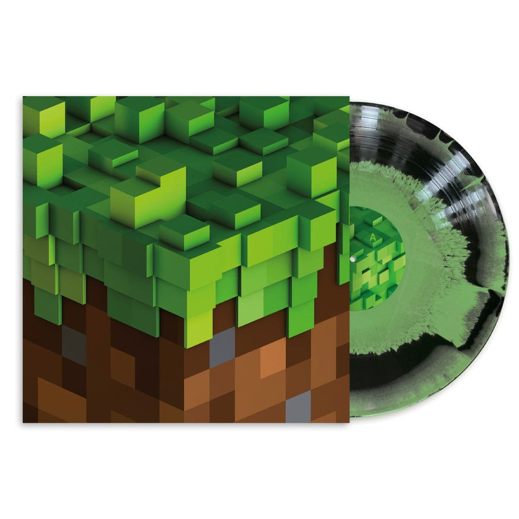 C418 - Minecraft Volume Alpha Green & Black "Emerald Ore" Swirl Vinyl