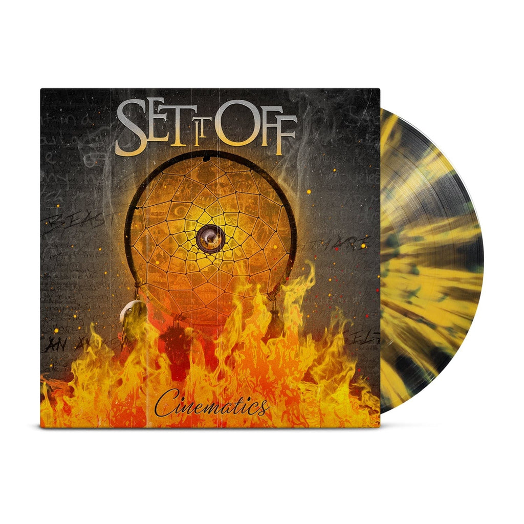 Set It Off - Cinematics Limited Melon Yellow with Black Splatter Colored Vinyl LP