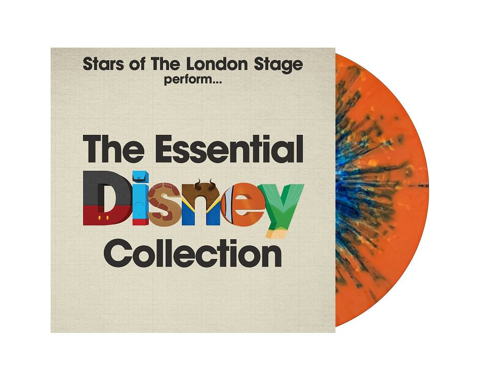 The Essential Disney Collection Orange with Dark Green & Dark Blue Splatter Vinyl 2XLP