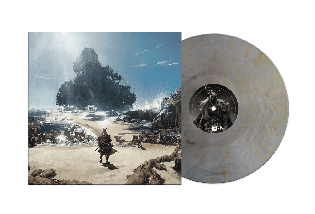 Ghost of Tsushima: Music from Iki Island & Legends Grey with Gold Swirl Vinyl LP