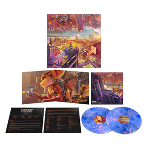 Ratchet & Clank Rift Apart (Original Game Soundtrack) Blue with Pink Marble Swirl Vinyl 2XLP