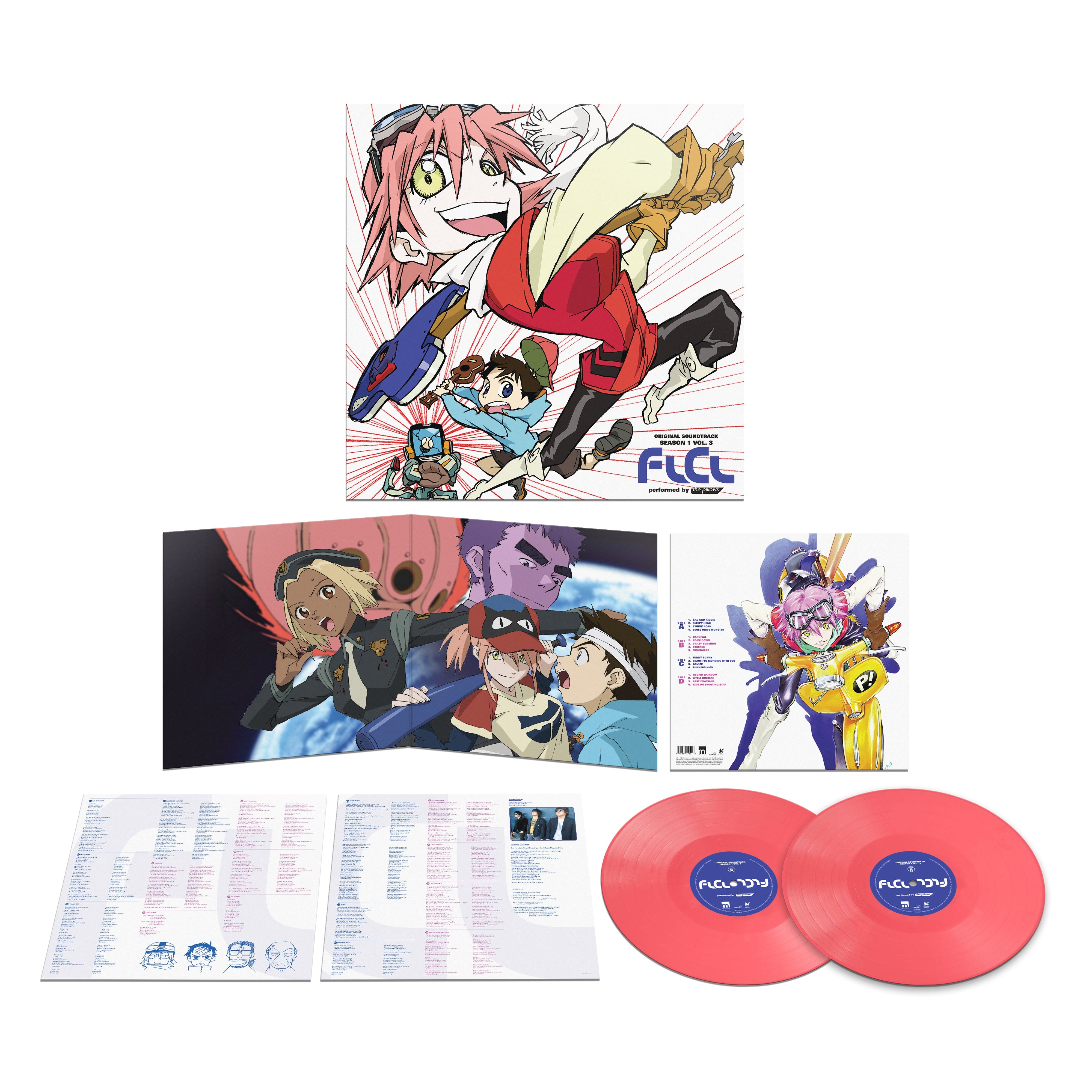 FLCL Season 1 Vol. 3 (Original Soundtrack) Exclusive Opaque Pink 