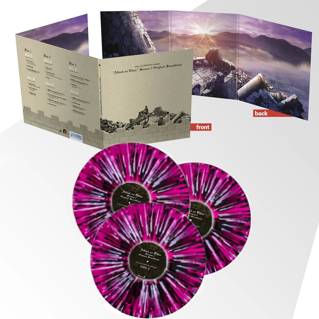 Sawano ‎– Attack On Titan Season 2 Original Soundtrack Violet – Vinyl Records