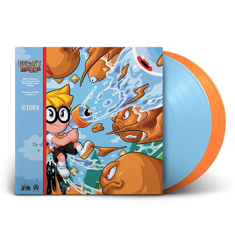 Troupe Gammage - Mutant Mudds Orange & Blue Colored Vinyl Discs