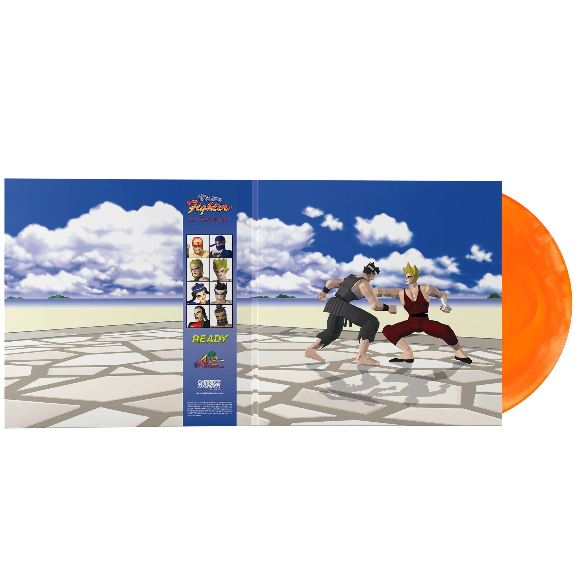 Virtua Fighter Arcade and SEGA Saturn Official Soundtrack LITA Orange Marble Colored Vinyl 2LP