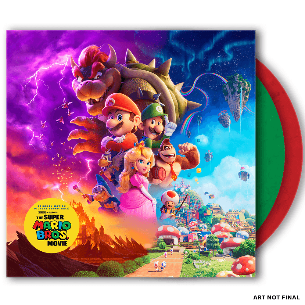The Super Mario Bros Movie OST Red Green Colored Vinyl 2XLP (iam8bit)